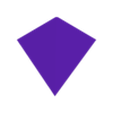 top diamond only.stl Ethereum 3D logo