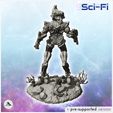 4.jpg Alien warrior with alien plants and assault rifle (1) - SF SciFi wars future apocalypse post-apo wargaming wargame
