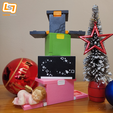 Ensemble1.png 3D file Nintendo Switch Cartridge Storage Boxes - Christmas Bundle・3D printable model to download