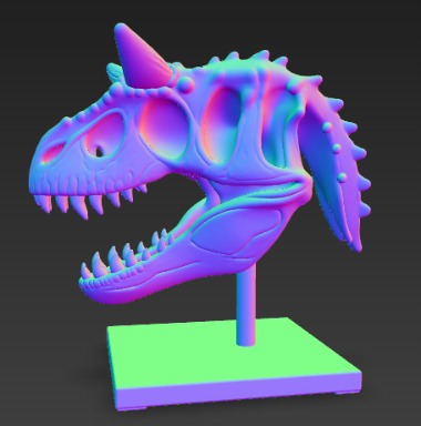 image-2.png Carnotaurus Skull in Base