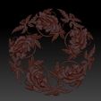 flowers3.jpg floral pattern 3d model of bas-relief for cnc