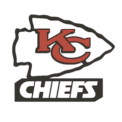 KansasCCh2toCCt.png Archivo STL NFL Kansas City Chiefs (Wall)・Objeto para impresora 3D para descargar