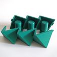 octa mini 2.jpg 3 in 1 Mini Octahedron Concrete Planter Mold (Harom Farkas)