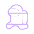 5fix.stl STL file 16 AMONG US - COOKIE CUTTERS - amongus pack game SERIES - DOUGH, fondant, CLAY CUTTER - all in one (contour and seal) 8-10CM・Model to download and 3D print