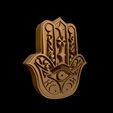 12.jpg Hamsa Hand symbol 3D model relief 04