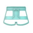 Summer-Short-Cookie-Cutter.jpg SUMMER SHORT COOKIE CUTTER, BEACH COOKIE CUTTER, SUMMER COOKIE CUTTER