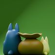 Studio-Ghibli-My-Neighbor-Totoro-Pen-Holder-Figure-4.jpg Studio Ghibli Mini Totoro Pen Holder - Pencil Holder | Cute Organizer | My Neighbor Totoro Figurine | Desk Buddy | Fan art
