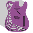 purple.png Standard Fender Telecaster Body SpiderWeb