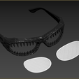 3dsmax_9CR7pJicga.png Occhiali Venom - Accessori per cosplay in stile Venom della Marvel realizzati con stampa 3D