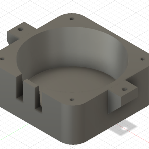 Visaton Speaker R10s Frame / Holder (for Plane etc) - 3D model önizlemesi