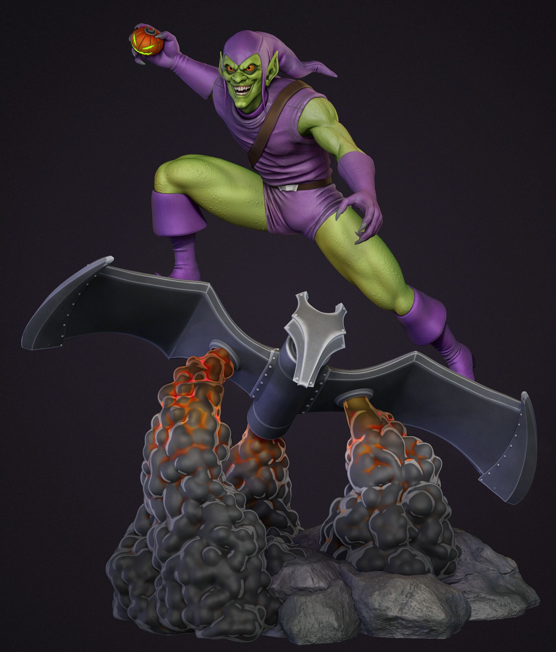 3D file Green Goblin on Glider・3D print design to download・Cults