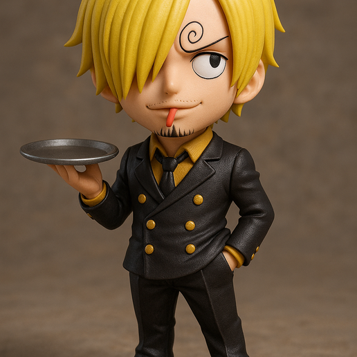 👾 one piece sanji Mini Version・ STL File for 3D printing・Cults