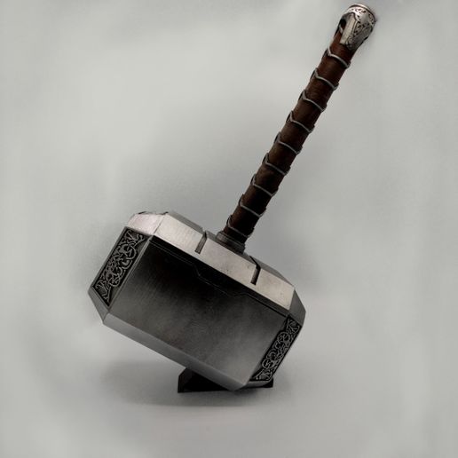 3D printable Life Size Thor's Hammer (Mjolnir) • made with Ender 3 Pro ...