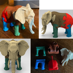 Elephant mini puzzle