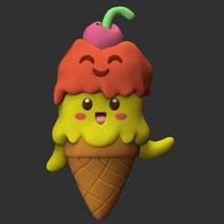 helado-m1.jpg STL file kawaii ice cream・3D printable design to download
