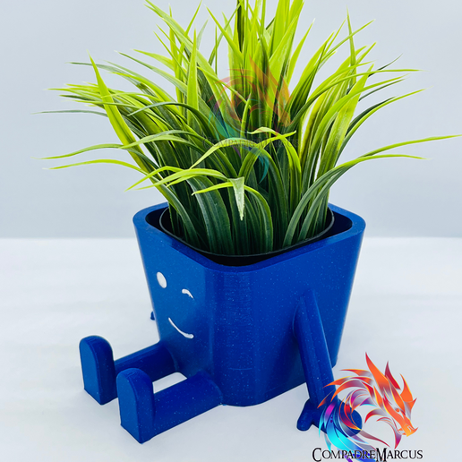 5.png Smiling flower pot / 3mf pot handle included