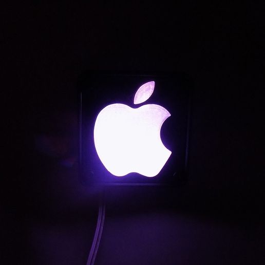 3_display_large.JPG Free STL file Apple Logo LED Nightlight/Lamp・3D printer model to download, Balkhagal4D