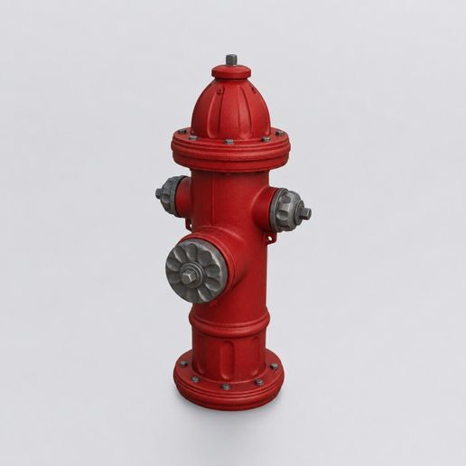 Miniature Fire Hydrant STL - Dollhouse Miniature 3D Print File