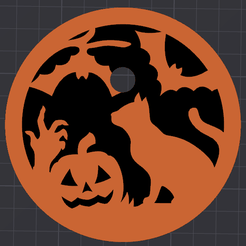 MixedHalloween.png Simple Modern Tumbler 40 oz Topper - Scène d'Halloween