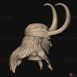 07.jpg Loki Head - Tom Hiddleston - Marvel Comics - High Quality 3D print model