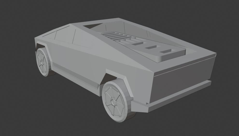 Download STL file Tesla CyberTruck SD Card & Flash Memory Holder • 3D