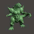 1a.png SUPER GODZILLA - ULTRA DETAILED STL MESH - SNES APPEARANCE