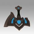 5.jpg World Of Warcraft Shadowlands Axe Bastion Cosplay weapon prop