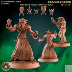 230913-Troll-priest-cast1.jpg Файл 3D Troll Priest Две модели・Дизайн для загрузки и 3D-печати