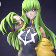 CC_W_Cheesekun.png Lelouch and C.C - Code Geass Anime Figurine STL for 3D Printing