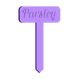 Parsley.stl Plant Sign - v2