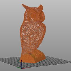 Gufo-lamp-VORONOI-220mm-Slicer.jpg Lucky owl VORONOI style greeting with lamp possibility
