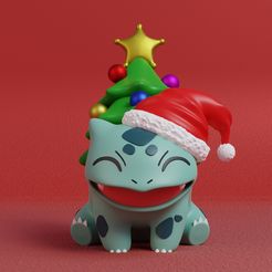 bulba-xmas-render.jpg Pokemon - Bulbasaur Christmas