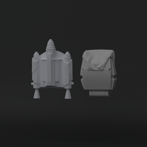pack2.png Clone Trooper Jetpack and Backpack - One12 - STL files 3D print model