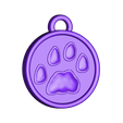 paw_print_pendant_single.stl SCHRODINKY: BRITISH SHORTHAIR CAT IN A BOX – 3D PRINTABLE, MULTI PART MODEL - SINGLE EXTRUSION PACKAGE
