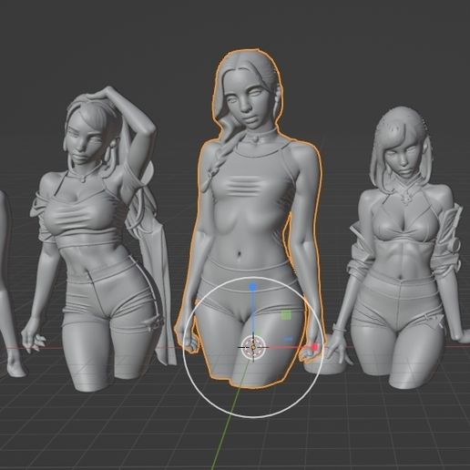 5 girls - 3D printable