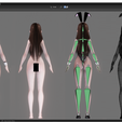 3c.png Bunny Girl - Realistic Female Character - Blender Eevee
