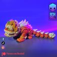 img_ChineseLion_004.jpg CHINESE LION - FLEXI - ARTICULATED FIGURE, PRINT-IN-PLACE, CUTE-FLEXI
