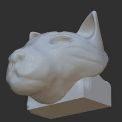 IMG_20230906_133100.jpg Fichier STL Sculpture de tête de chat antique pour jeux de table / accessoires pour labyrinthes de donjons・Modèle à imprimer en 3D à télécharger