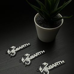IMG_1209.jpg 3D file Abarth Keychain・3D printing design to download