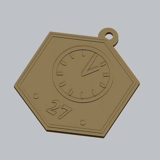 New Year Midnight Clock 27 - Hanging Ornament