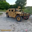 0807_1.jpg 3D PRINTED RC CAR HMMWV (Humvee Hummer) BODY 2 in 1 set BY AN3DRC