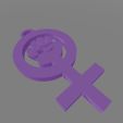 Logo-femista23.jpg Feminist Fist for Equality and Strength Key Chain