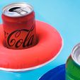 IMG_20250610_142937.jpg Pool Floaty for Drinks ☀️🏖️, This Summer Must-Have 🍹🌊, Floating Donut for Beer and Cans 🍺