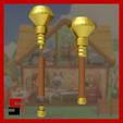 1.jpg Fichier STL Réplique de la baguette d'or d'Animal Crossing・Objet imprimable en 3D à télécharger