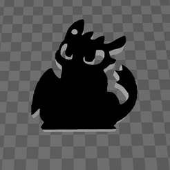 LLAVERO-DESDENTADO.png Free STL file TOOTHLESS KEYCHAIN・3D printing idea to download