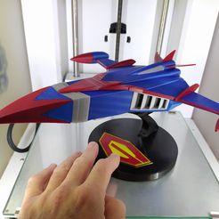 IMG_20201108_190840.jpg Archivo STL gratis "Battle of the Planets" Phoenix ship "Comando-G"・Modelo imprimible en 3D para descargar