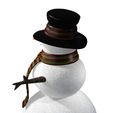 OLLL.jpg DOWNLOAD SNOWMAN 3D Model - Obj - FbX - 3d PRINTING - Christmas - Noel Christmas