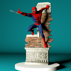 ThePrint3DBoy_Spiderman.png Archivo 3D gratis Spiderman Figure・Modelo imprimible en 3D para descargar