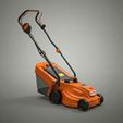 Stihl-lawnmower-3d51.jpg Cortacésped profesional Stihl - Herramienta eléctrica de jardín - Imprimible en 3D con gran detalle