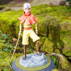 32.JPG STL-Datei Avatar Aang kostenlos・3D-druckbares Modell zum herunterladen